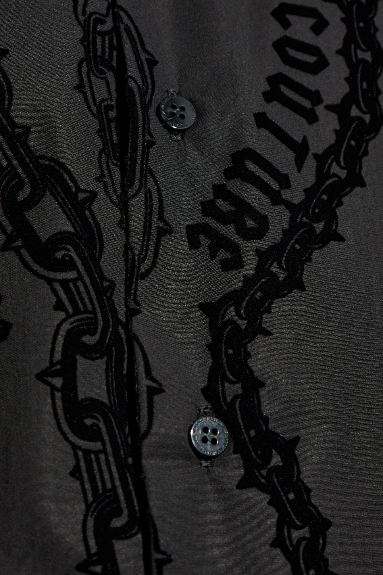 Versace Jeans Couture Shirt with pattern and velvet finish